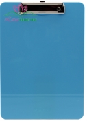 Bìa Trình Kí 1 Mặt Nhựa PS 1 Ngăn Zipper Bag - Stacom-D017S - Màu Xanh Dương